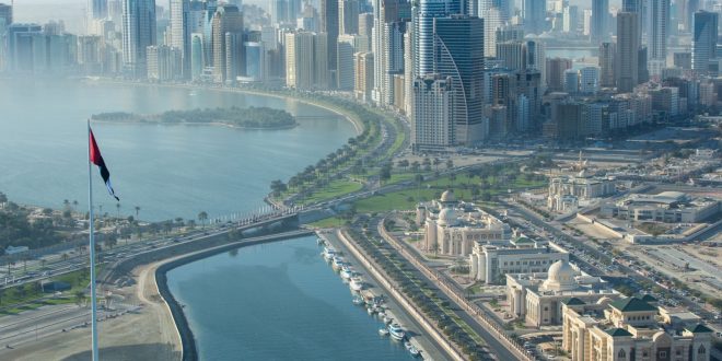 Flag Island in Sharjah Emirate. Shurooq development. Flag Island in Sharjah Emirate. Shurooq development.